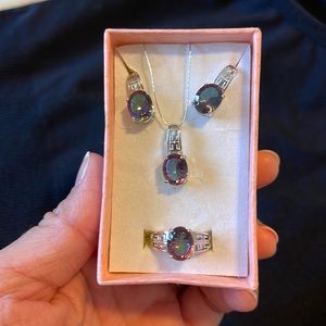 Northern Lights Mystic Topaz Jewelry Set